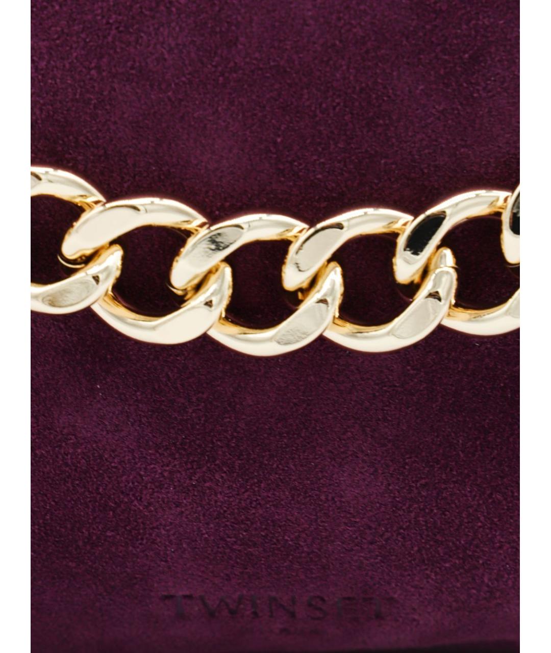 TWIN-SET Бордовая сумка через плечо, фото 5