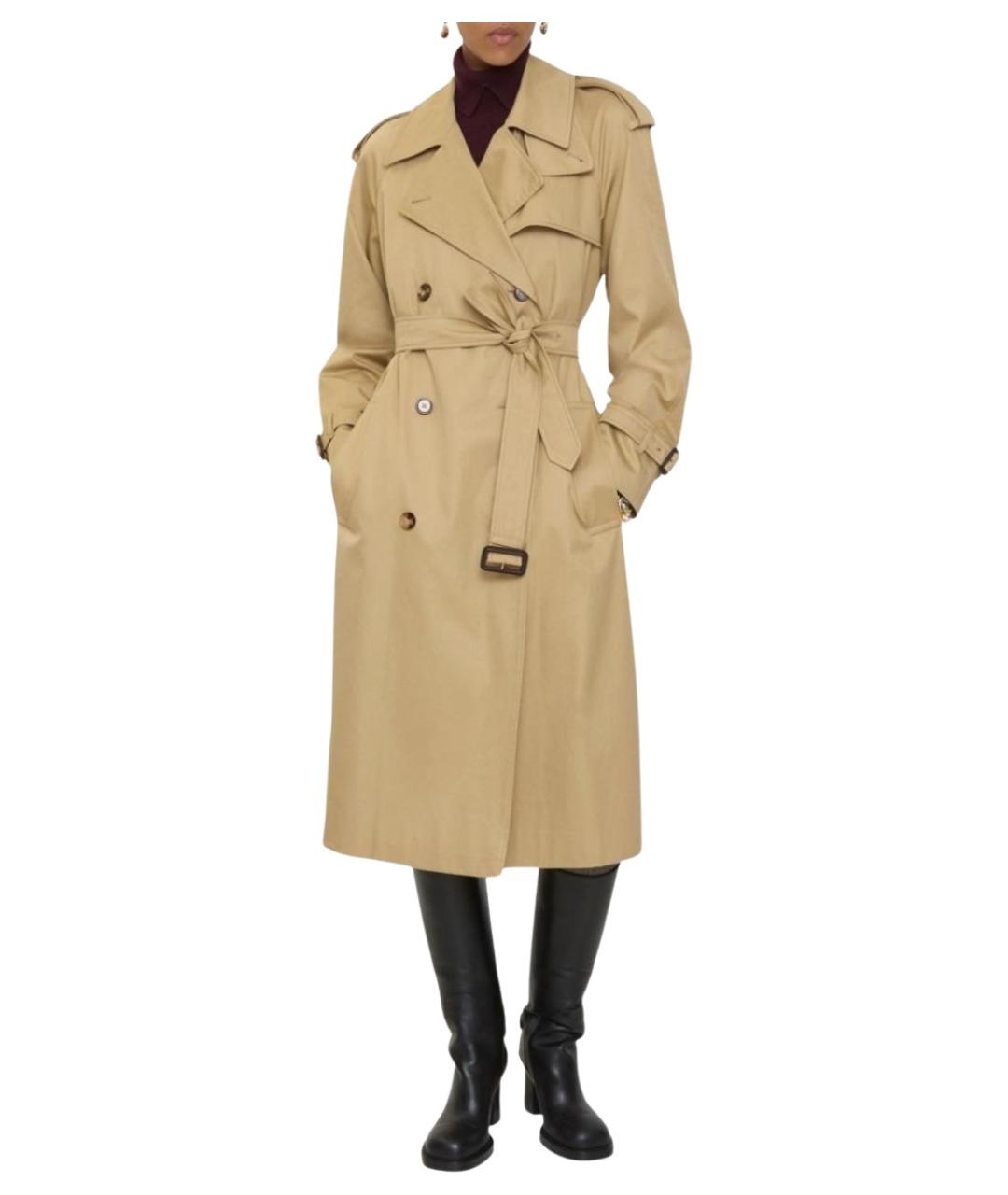 BURBERRY Бежевое пальто, фото 5