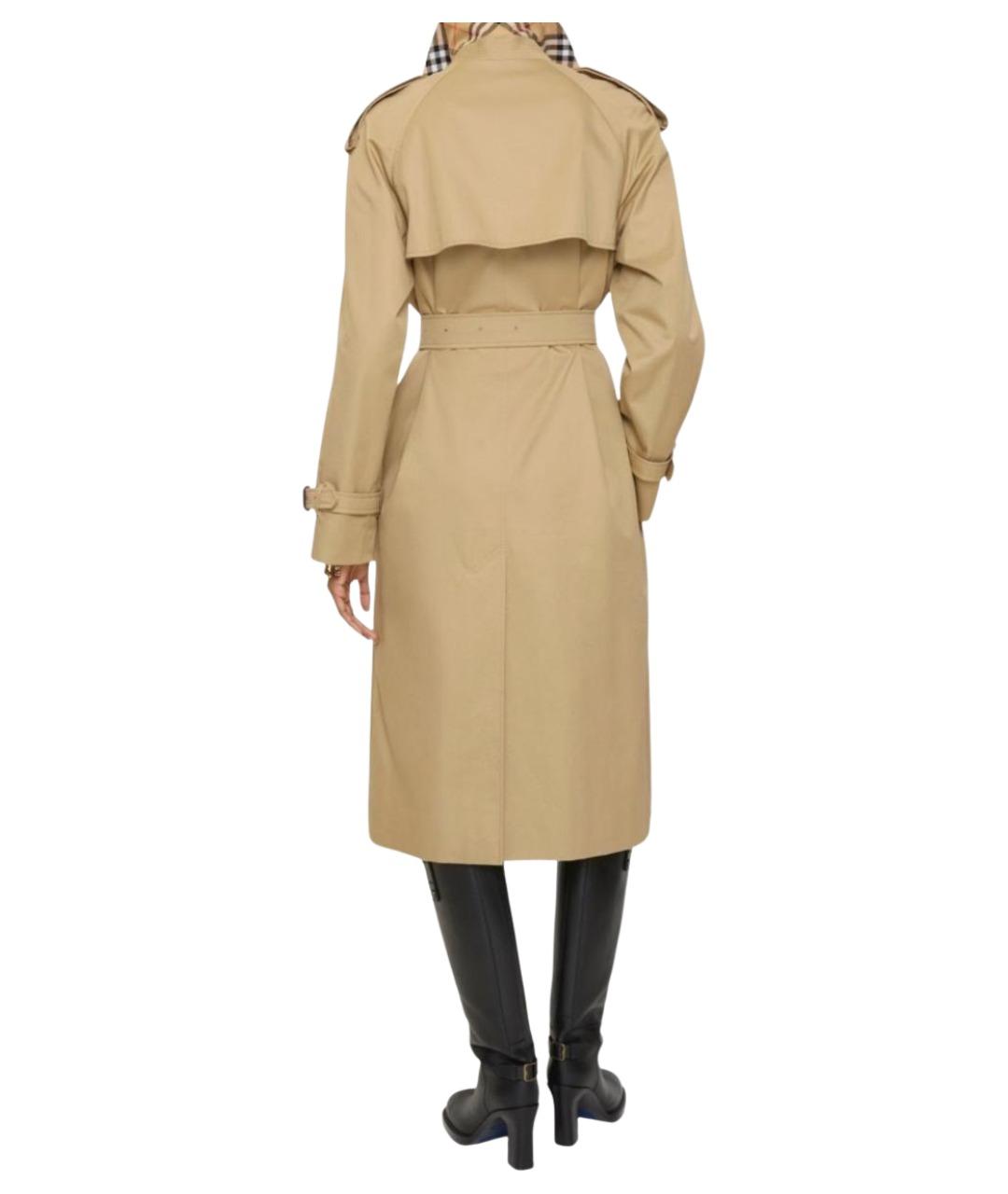 BURBERRY Бежевое пальто, фото 3