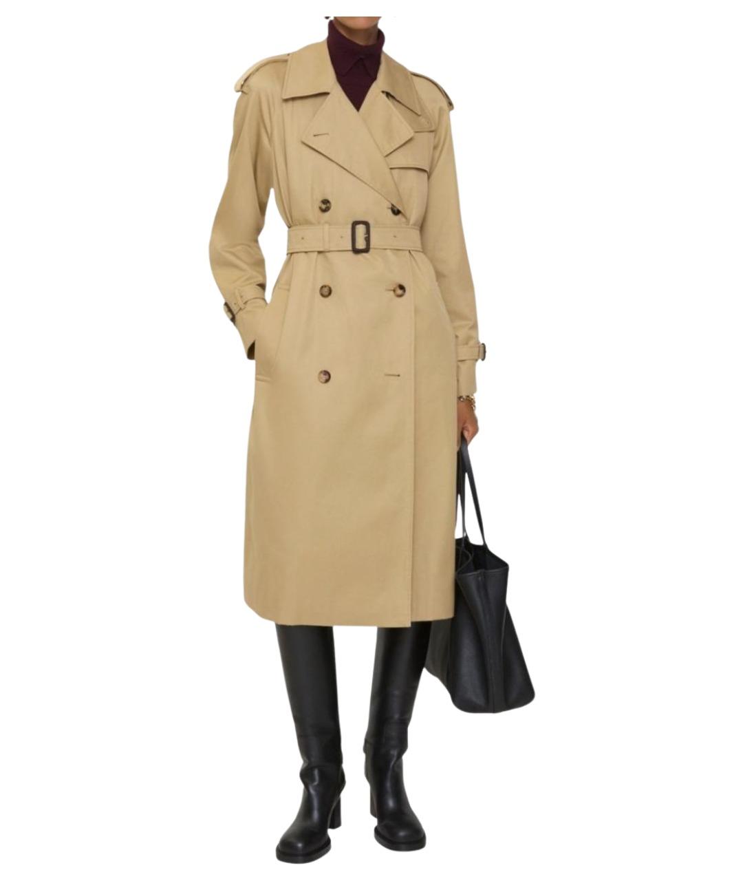 BURBERRY Бежевое пальто, фото 2