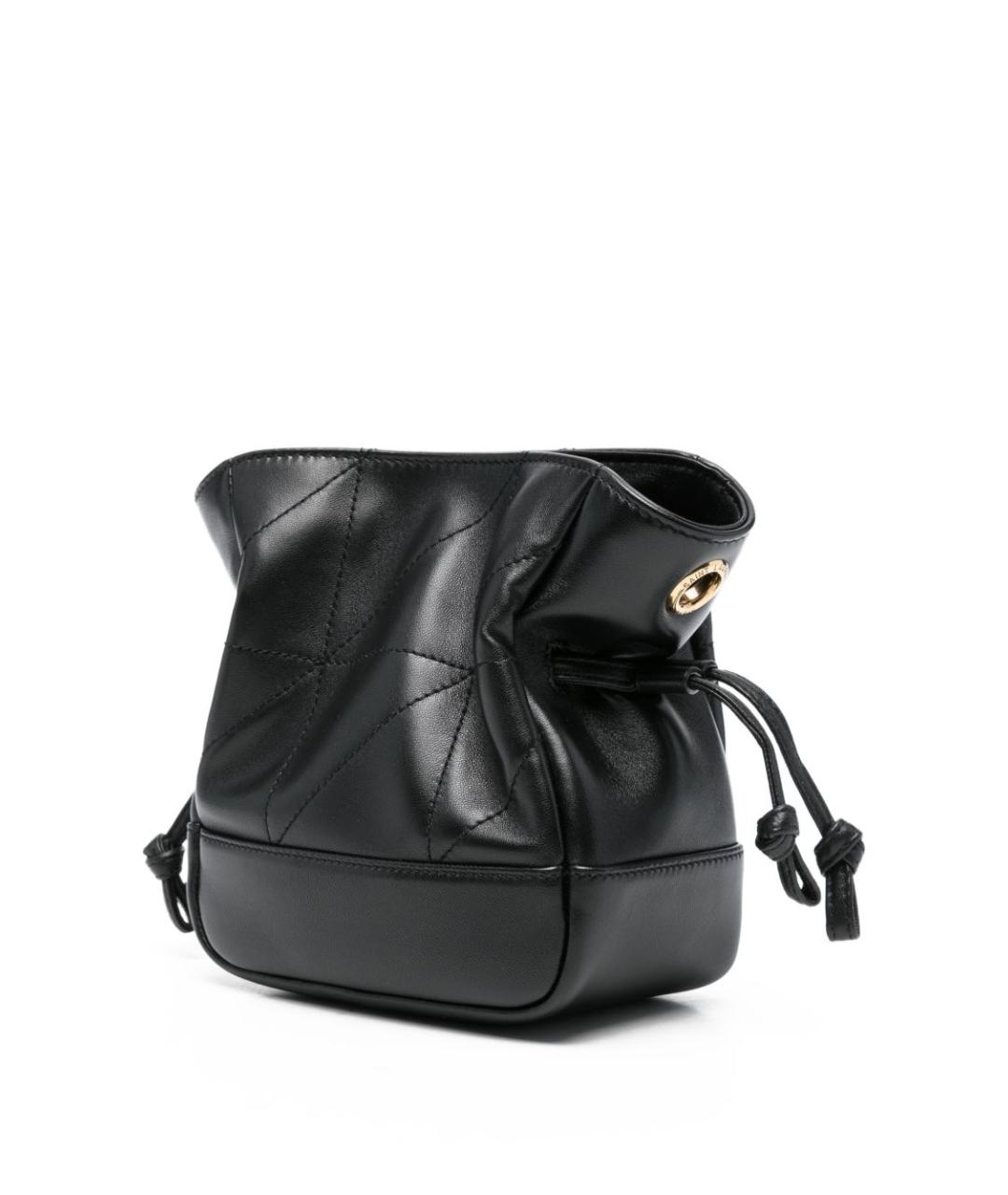 SAINT LAURENT Черная кожаная сумка через плечо, фото 4