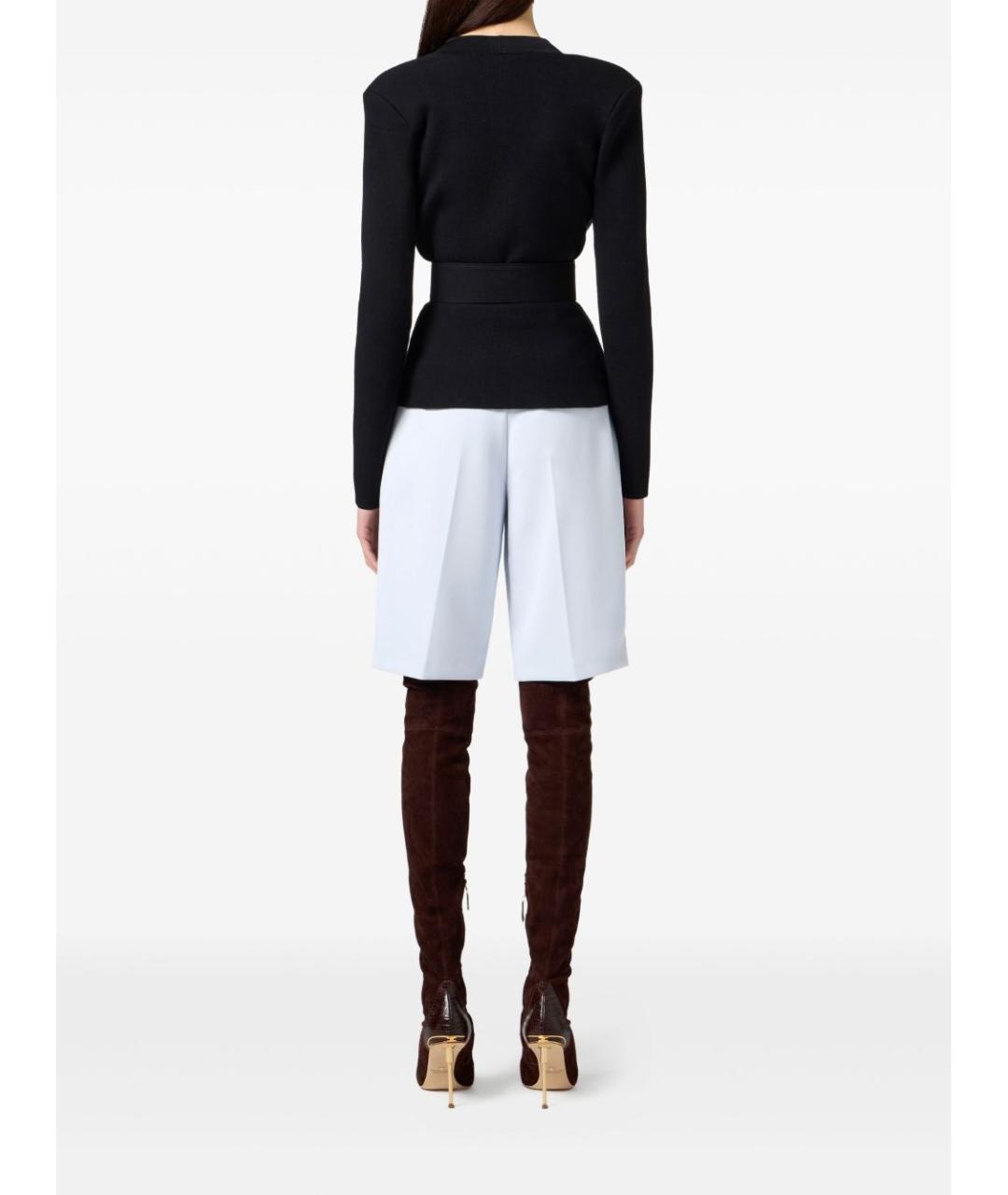 ELISABETTA FRANCHI Черный вискозный жакет/пиджак, фото 5