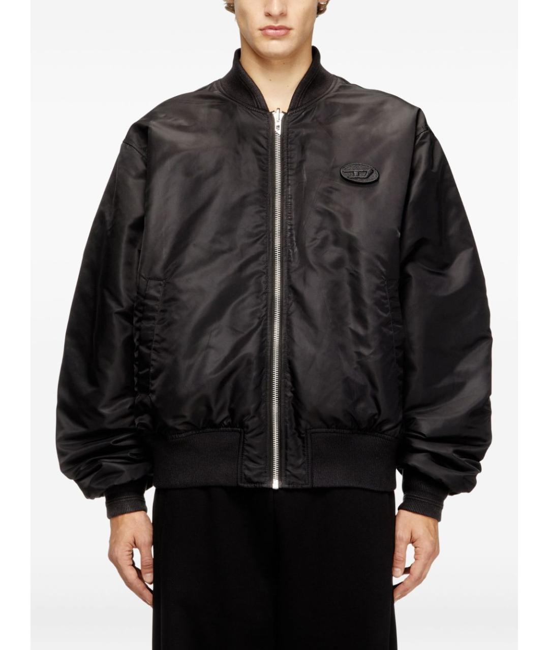 DIESEL Черная полиамидовая куртка, фото 2