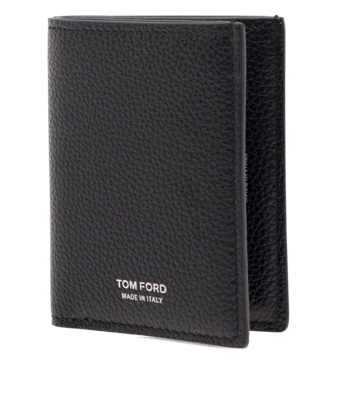 TOM FORD Черный кожаный кошелек, фото 3