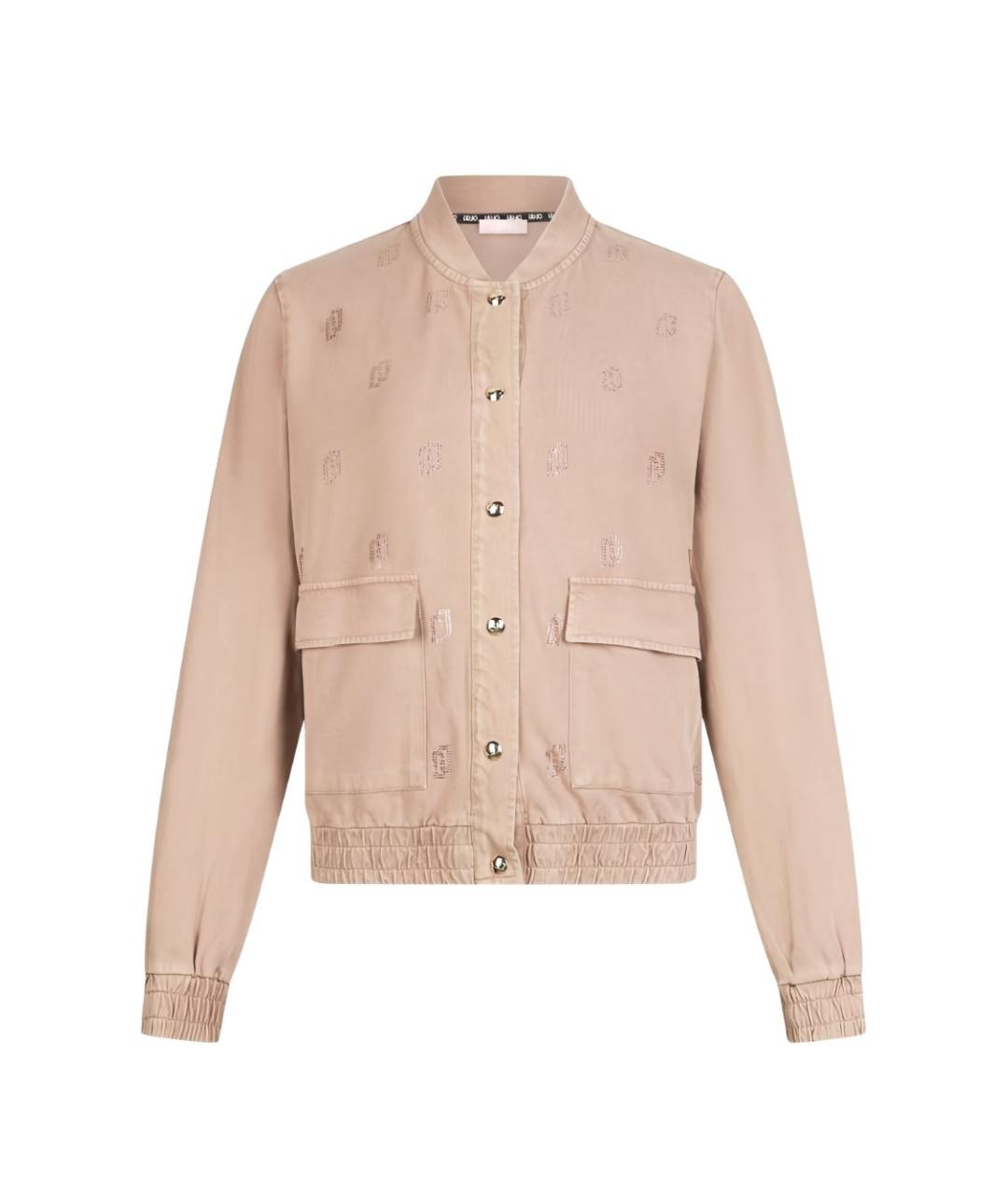 LIU JO Бежевая хлопковая куртка, фото 1