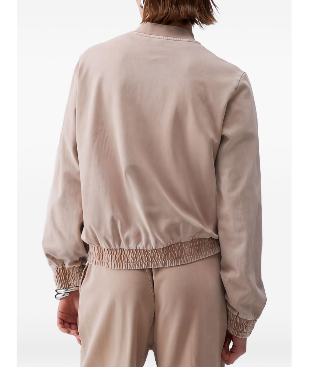 LIU JO Бежевая хлопковая куртка, фото 3