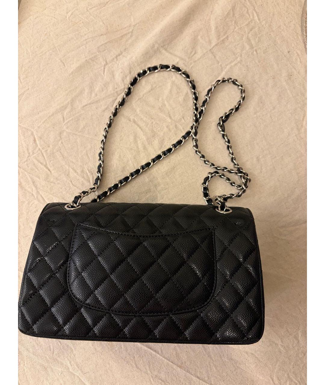 CHANEL Черная кожаная сумка через плечо, фото 3