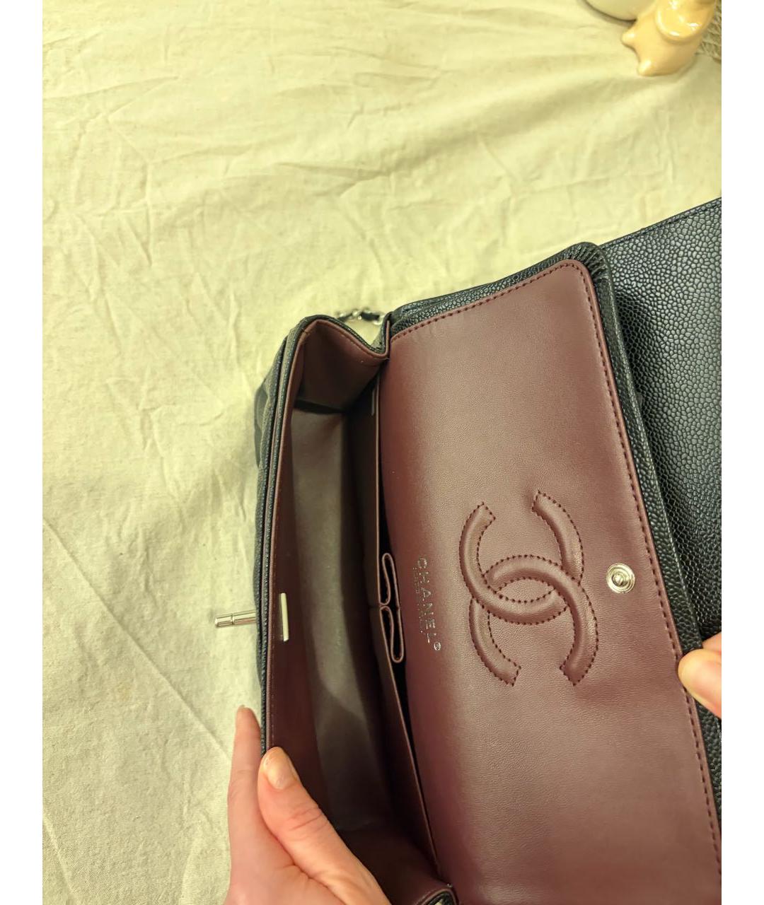 CHANEL Черная кожаная сумка через плечо, фото 7