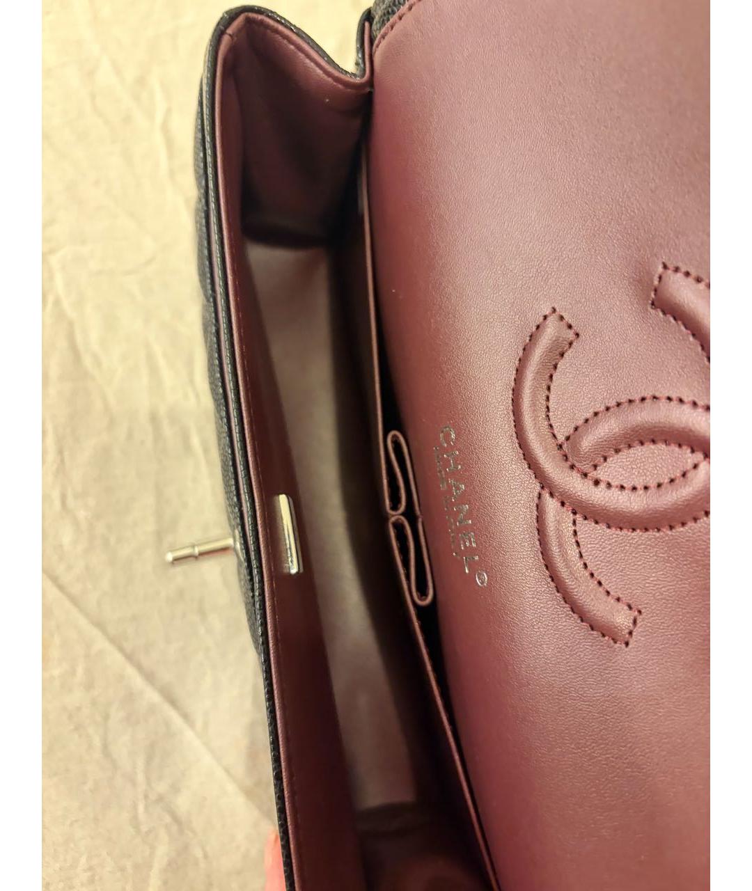 CHANEL Черная кожаная сумка через плечо, фото 5