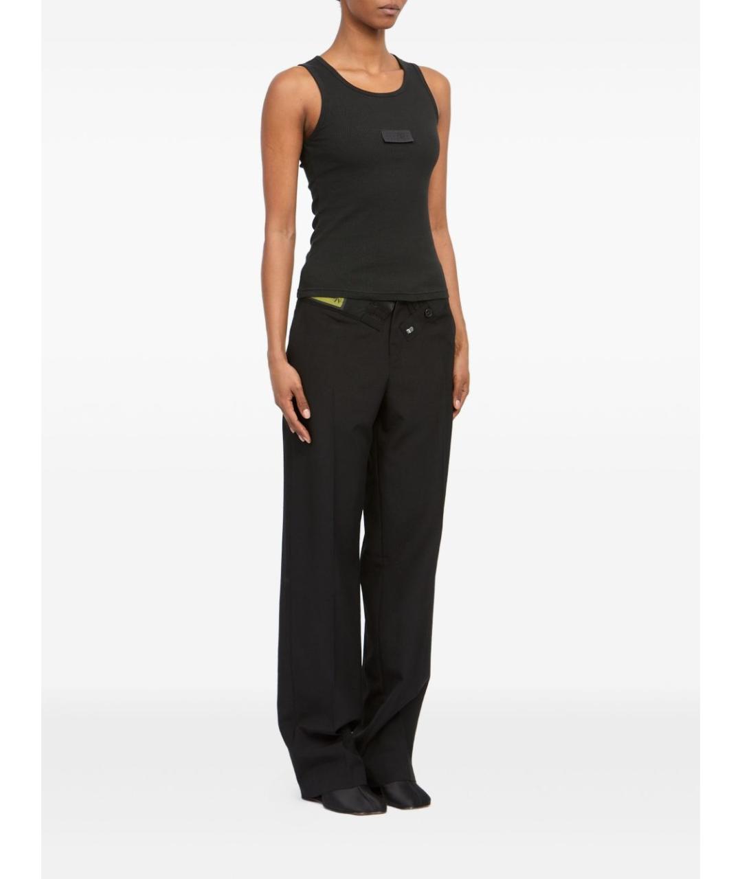 MM6 MAISON MARGIELA Черная хлопковая майка, фото 3