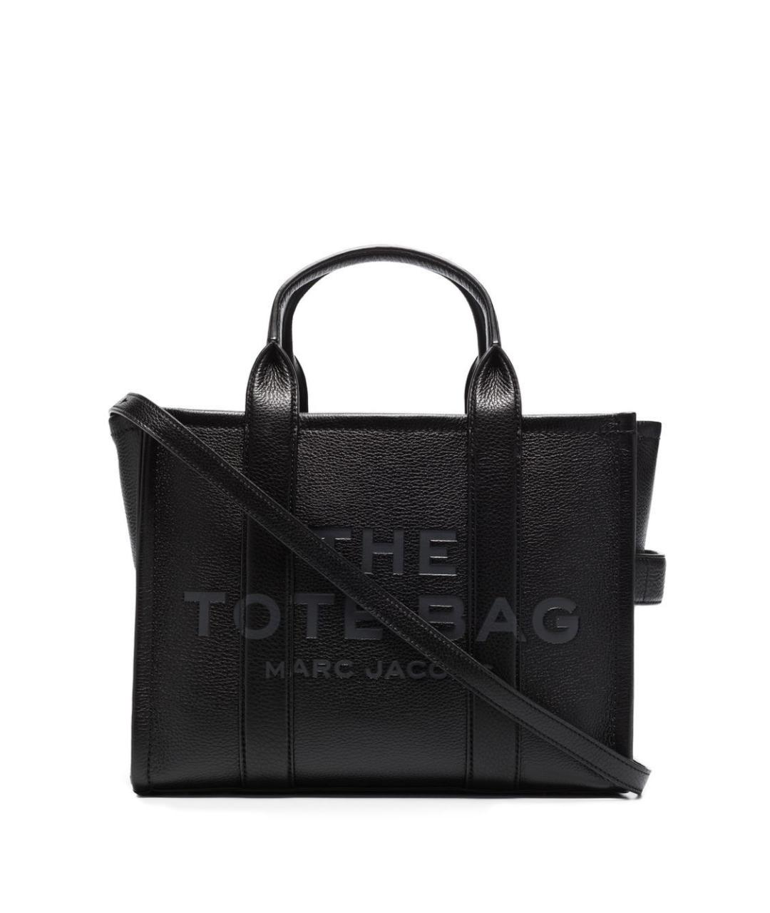 MARC JACOBS Черная кожаная сумка тоут, фото 3