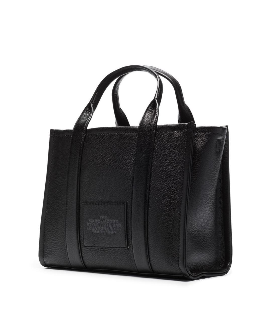 MARC JACOBS Черная кожаная сумка тоут, фото 4