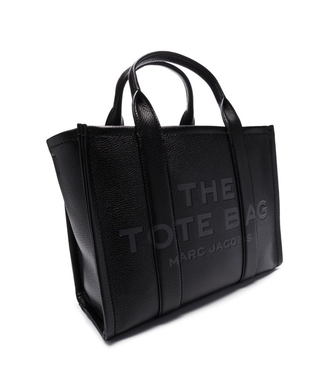 MARC JACOBS Черная кожаная сумка тоут, фото 6