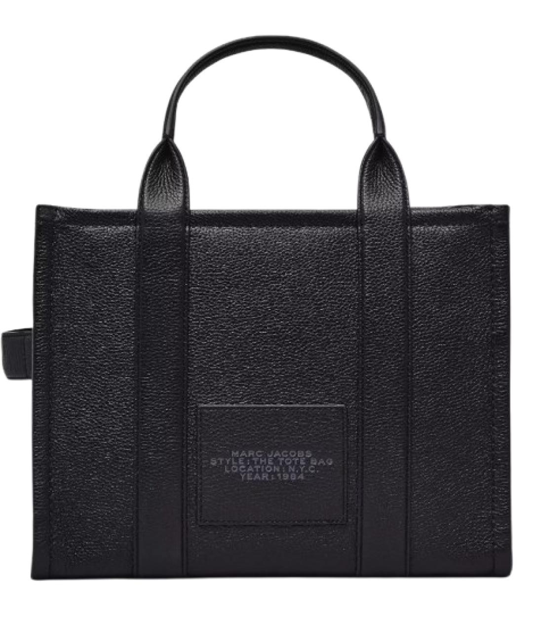MARC JACOBS Черная кожаная сумка тоут, фото 2