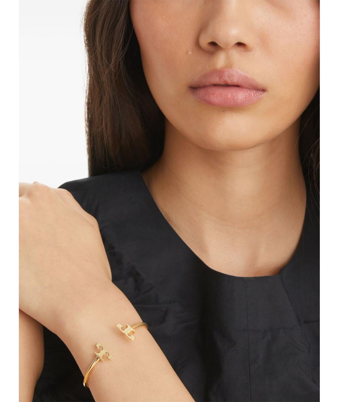 TORY BURCH Золотой латунный браслет, фото 4