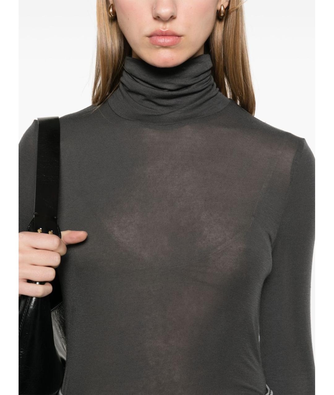 AGOLDE Черная водолазка, фото 2