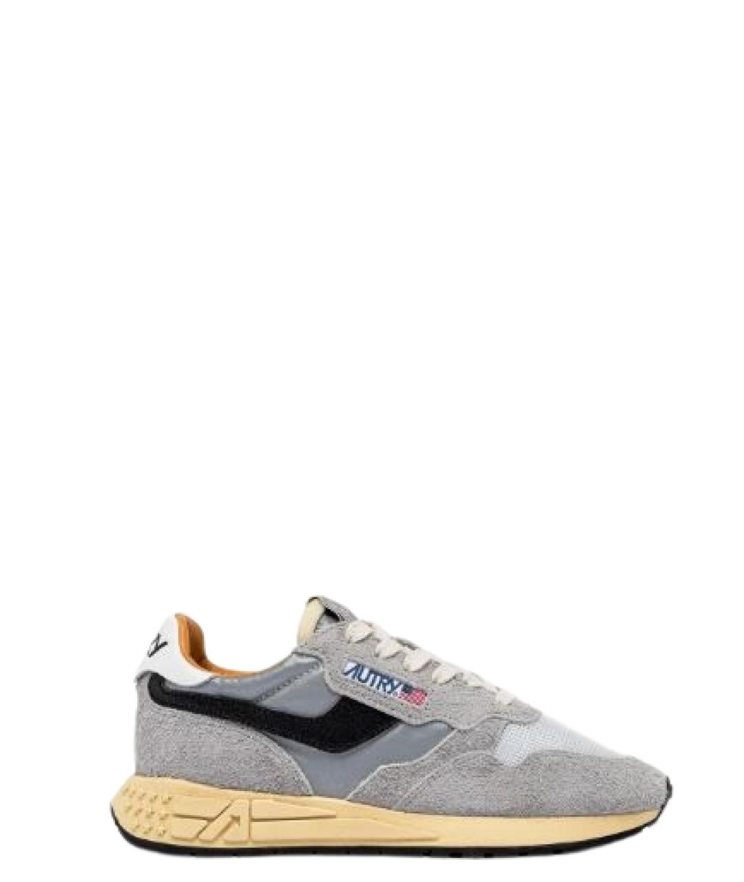 AUTRY Серые замшевые низкие кроссовки / кеды, фото 1