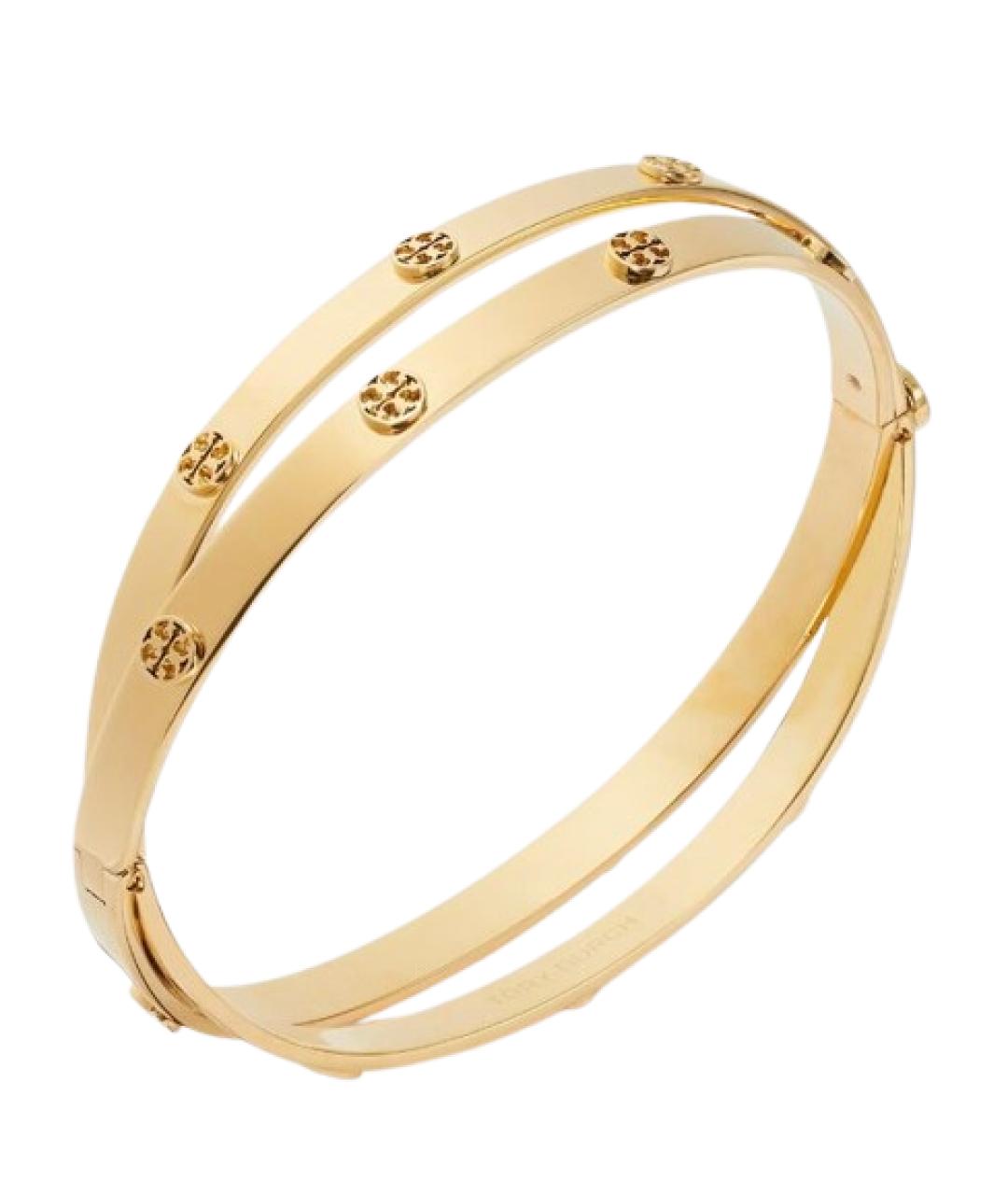 TORY BURCH Золотой металлический браслет, фото 2