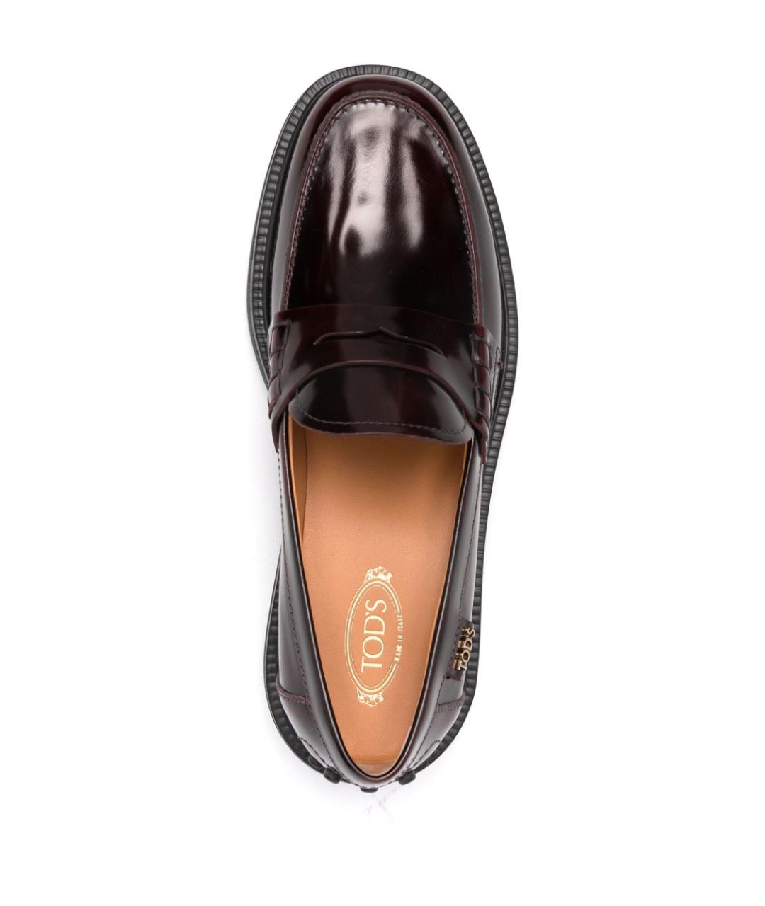 TOD'S Коричневые кожаные лоферы, фото 3