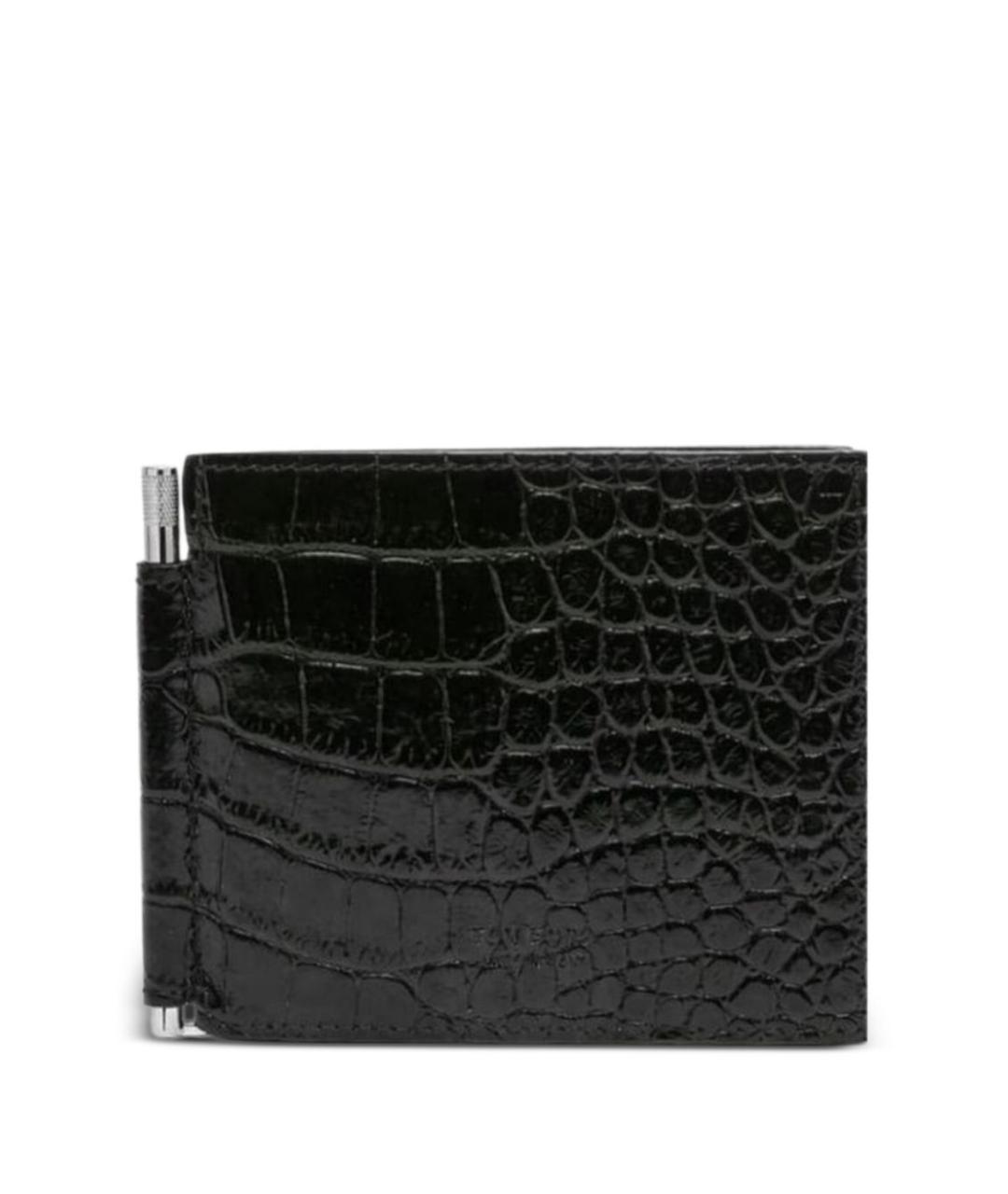 TOM FORD Черный кожаный кошелек, фото 4
