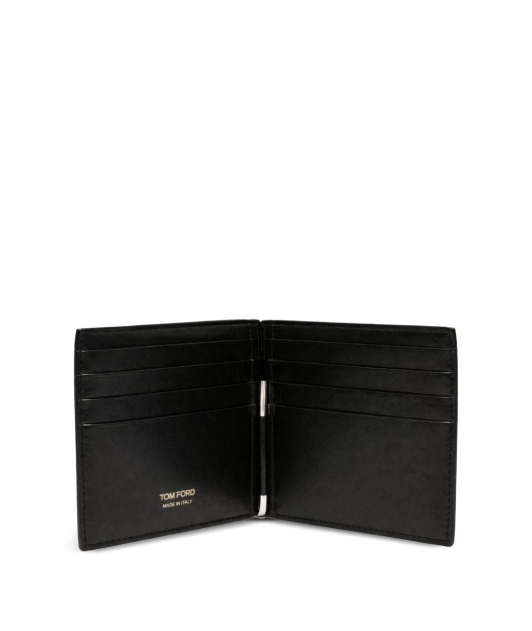 TOM FORD Черный кожаный кошелек, фото 3