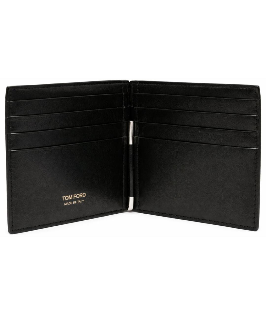 TOM FORD Черный кожаный кошелек, фото 2
