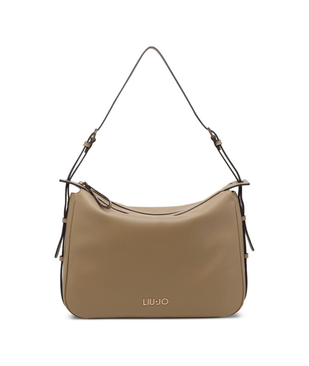 LIU JO Бежевая сумка через плечо из искусственной кожи, фото 1