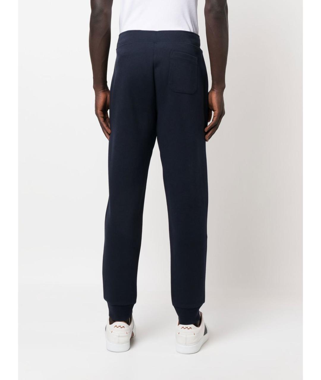 RALPH LAUREN Синие хлопковые повседневные брюки, фото 3