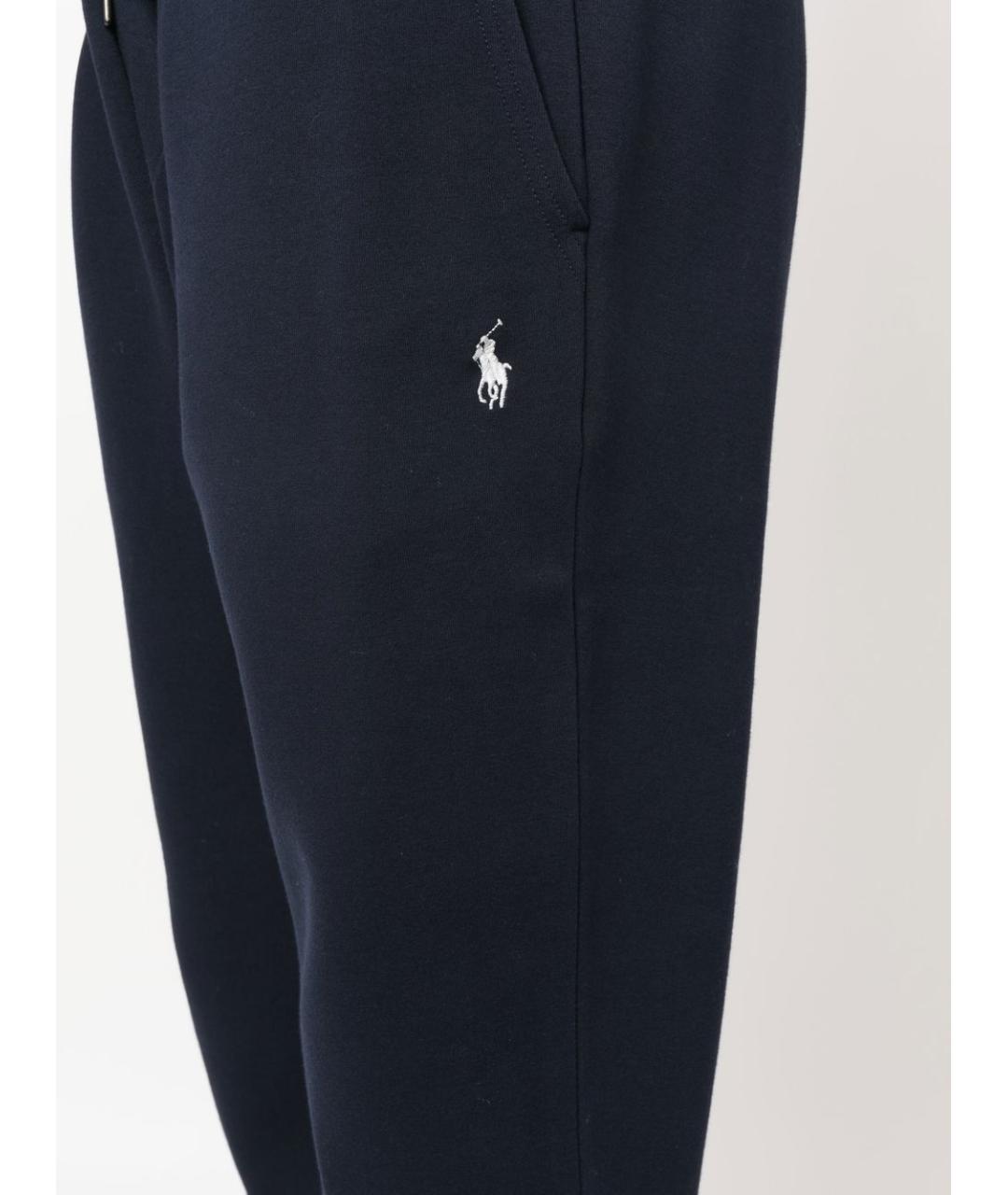 RALPH LAUREN Синие хлопковые повседневные брюки, фото 4