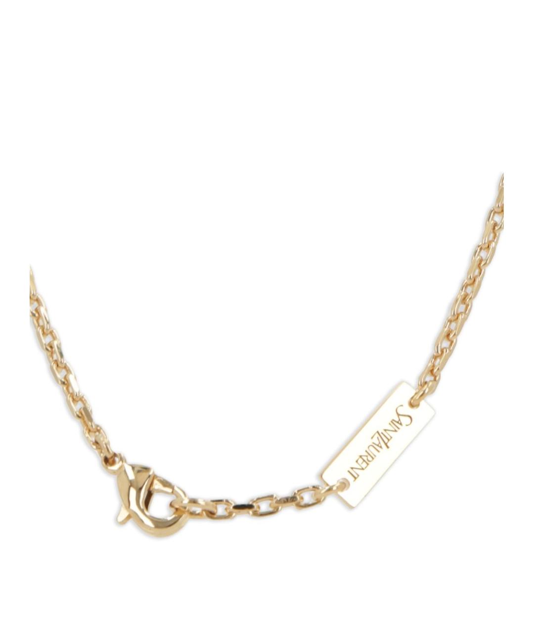 SAINT LAURENT Розовый латунный браслет, фото 4