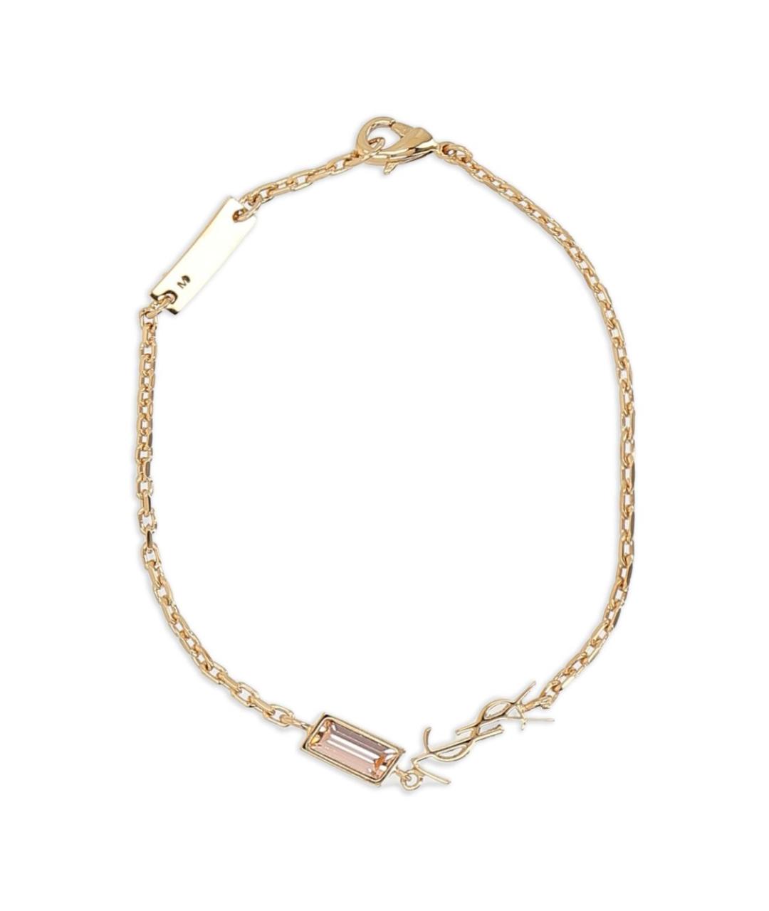 SAINT LAURENT Розовый латунный браслет, фото 1