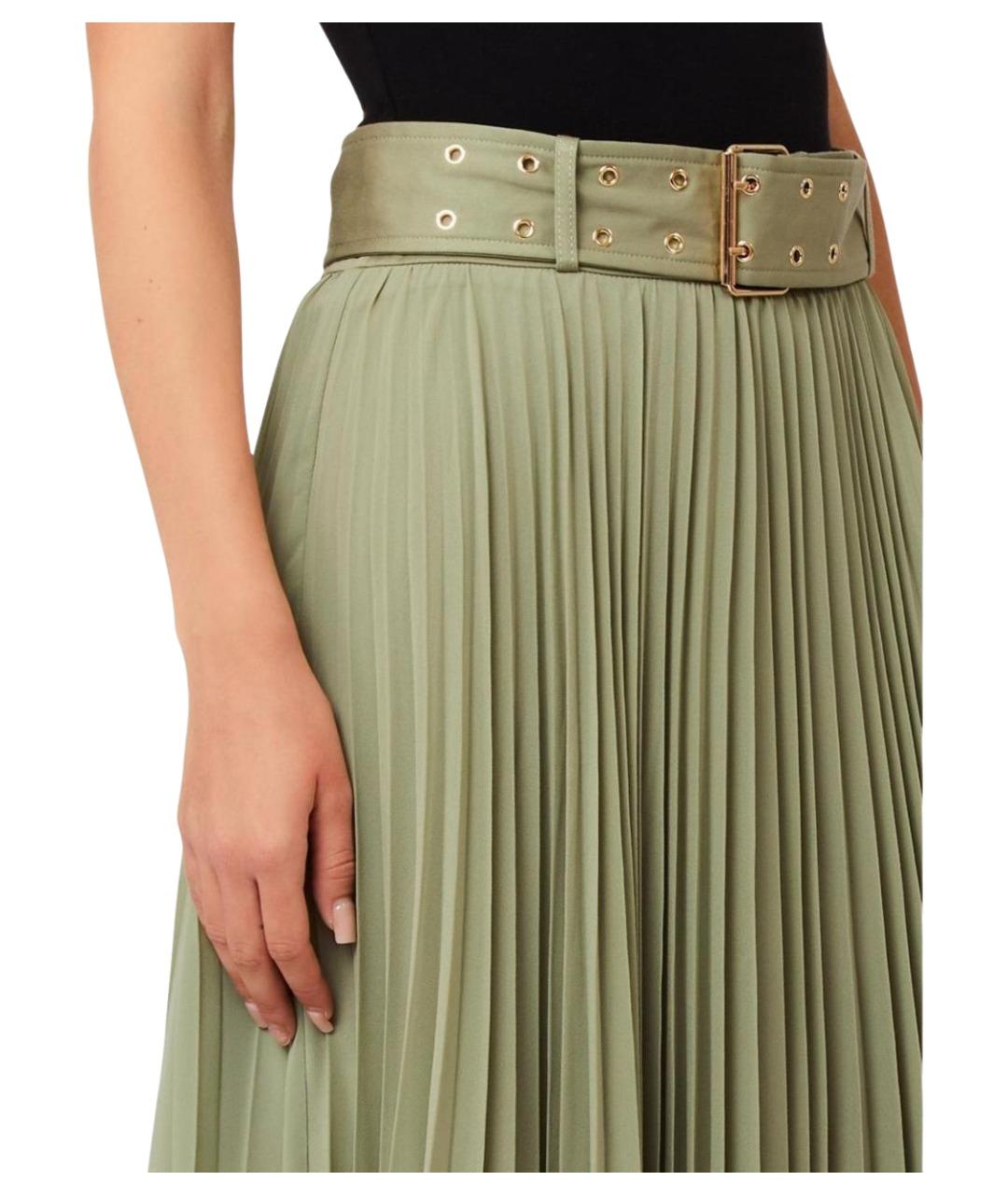 LIU JO Зеленая юбка миди, фото 3