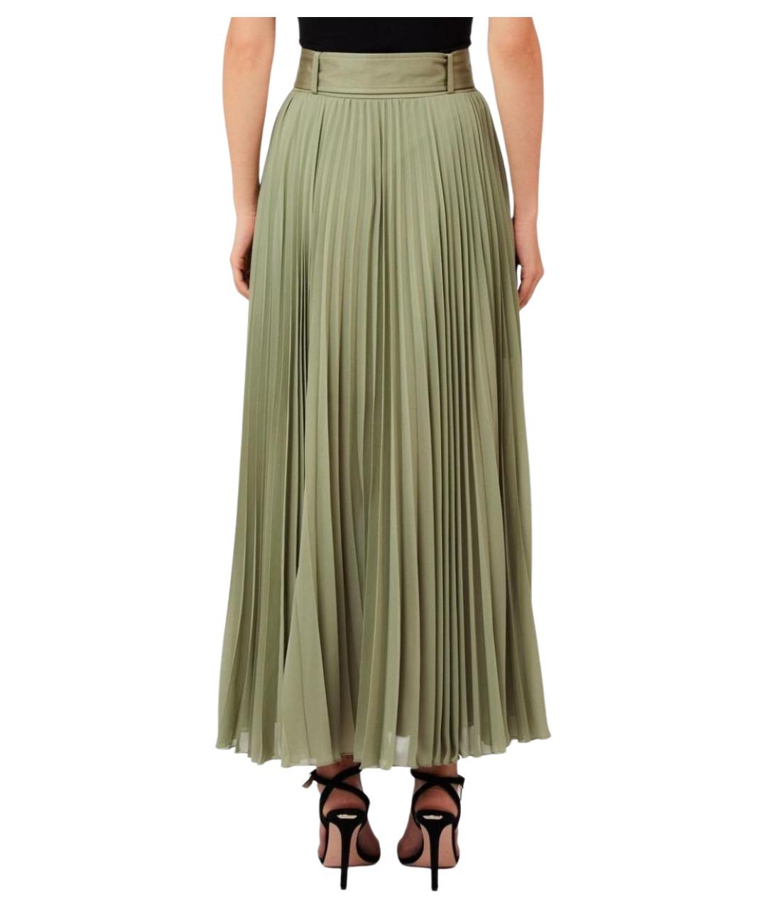 LIU JO Зеленая юбка миди, фото 4