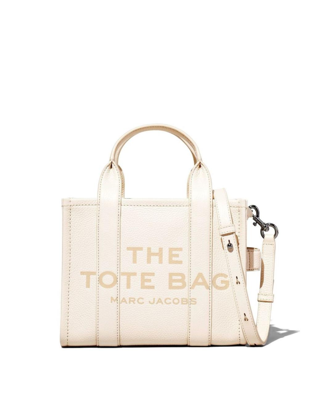MARC JACOBS Белая кожаная сумка тоут, фото 1