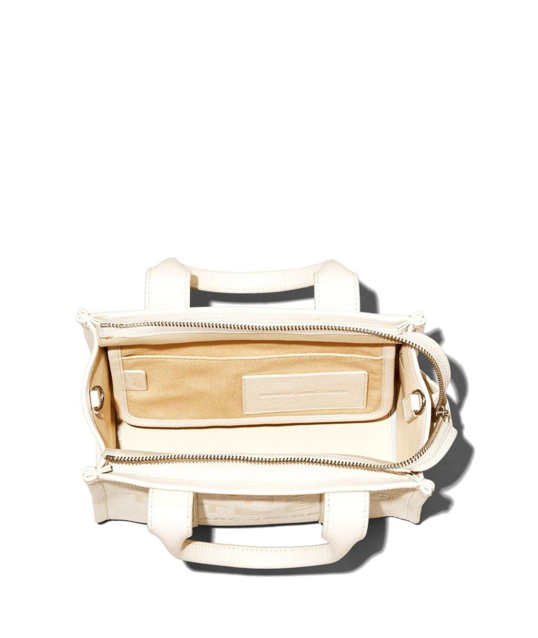 MARC JACOBS Белая кожаная сумка тоут, фото 4