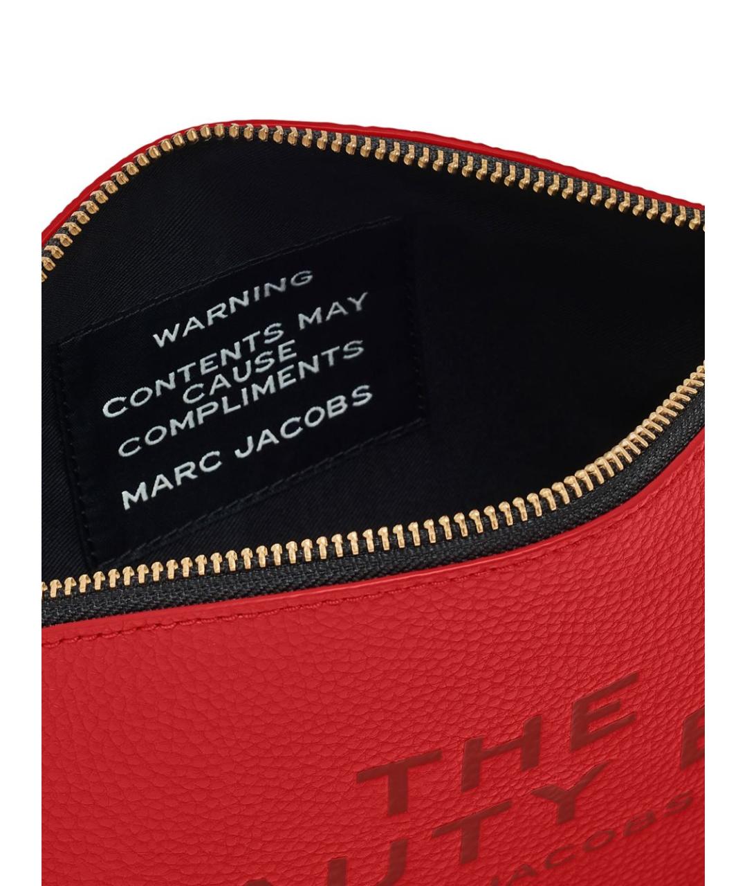MARC JACOBS Красная кожаная косметичка, фото 3