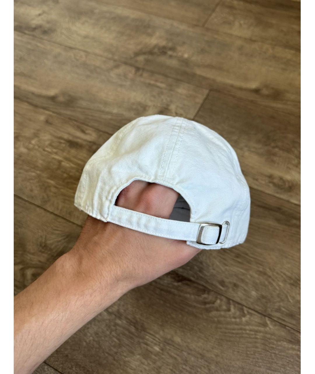 PRADA Белая хлопковая кепка/бейсболка, фото 2