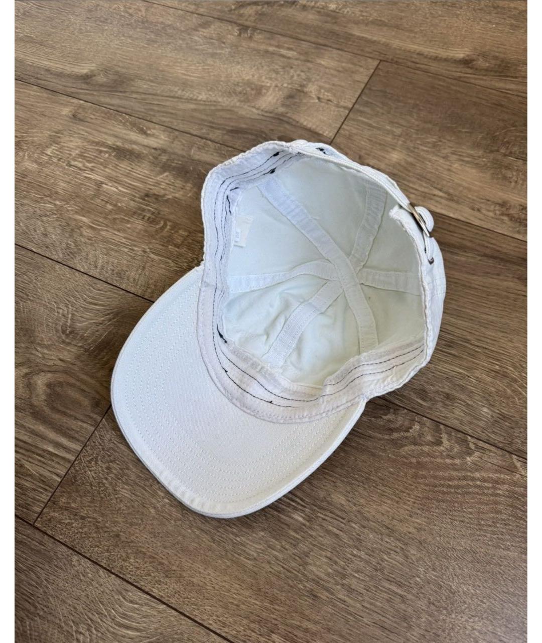 PRADA Белая хлопковая кепка/бейсболка, фото 3