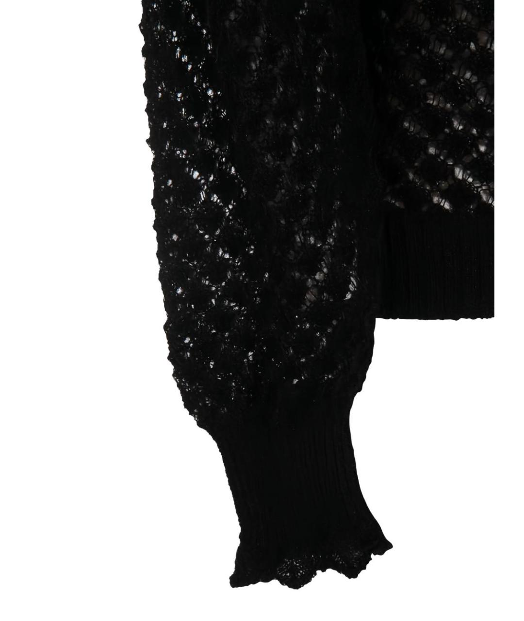 TWIN-SET Черный полиамидовый джемпер / свитер, фото 3