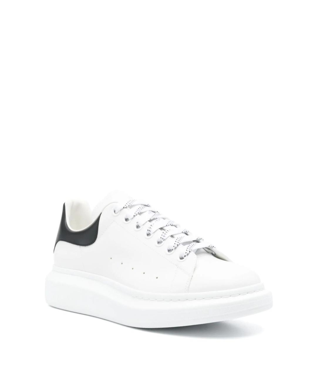 ALEXANDER MCQUEEN Белые кожаные низкие кроссовки / кеды, фото 3
