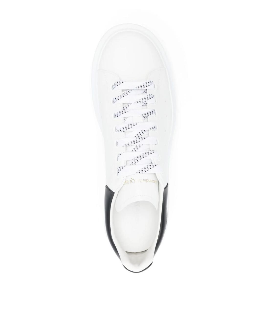 ALEXANDER MCQUEEN Белые кожаные низкие кроссовки / кеды, фото 4