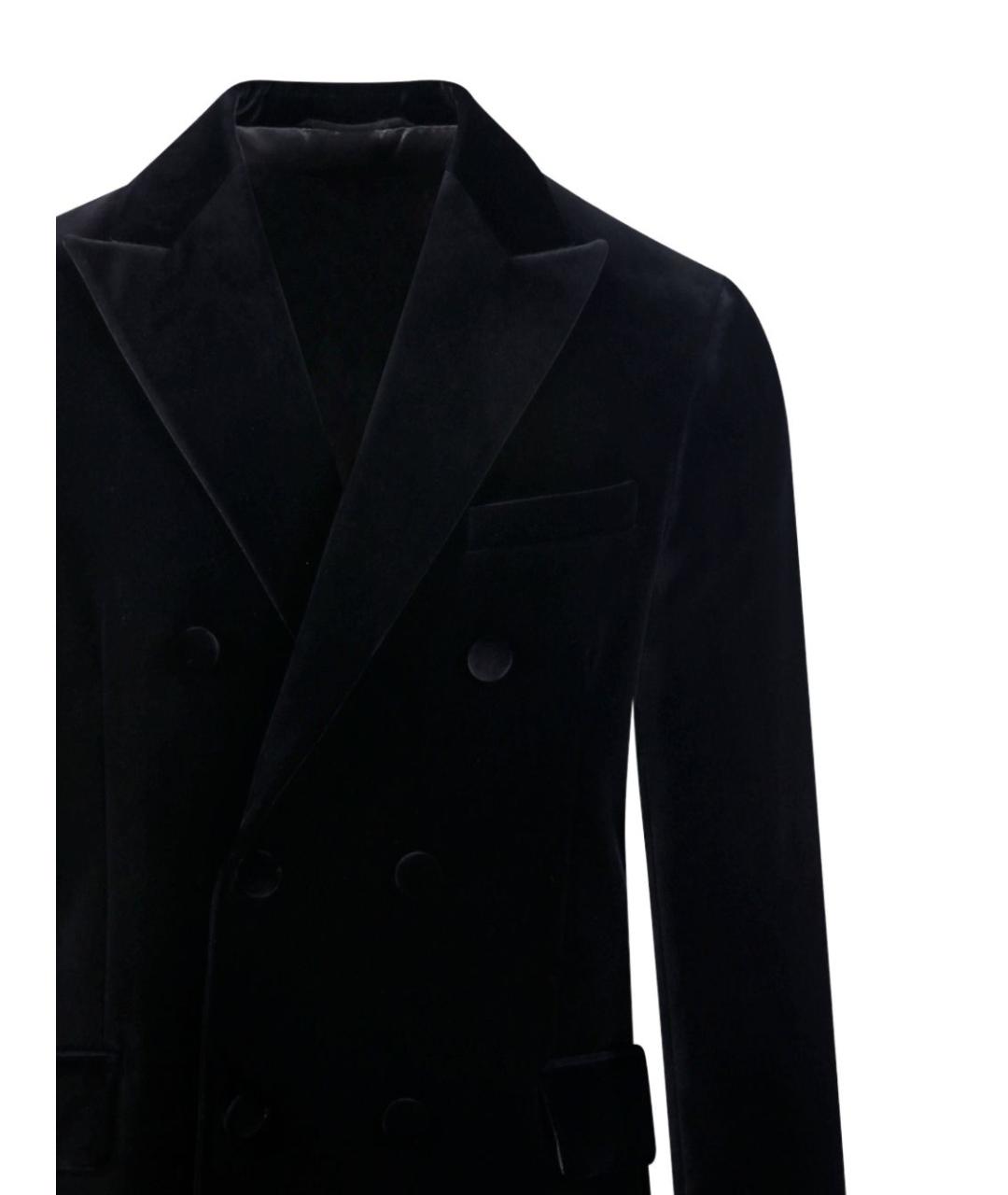 GOLDEN GOOSE DELUXE BRAND Черный бархатный пиджак, фото 3