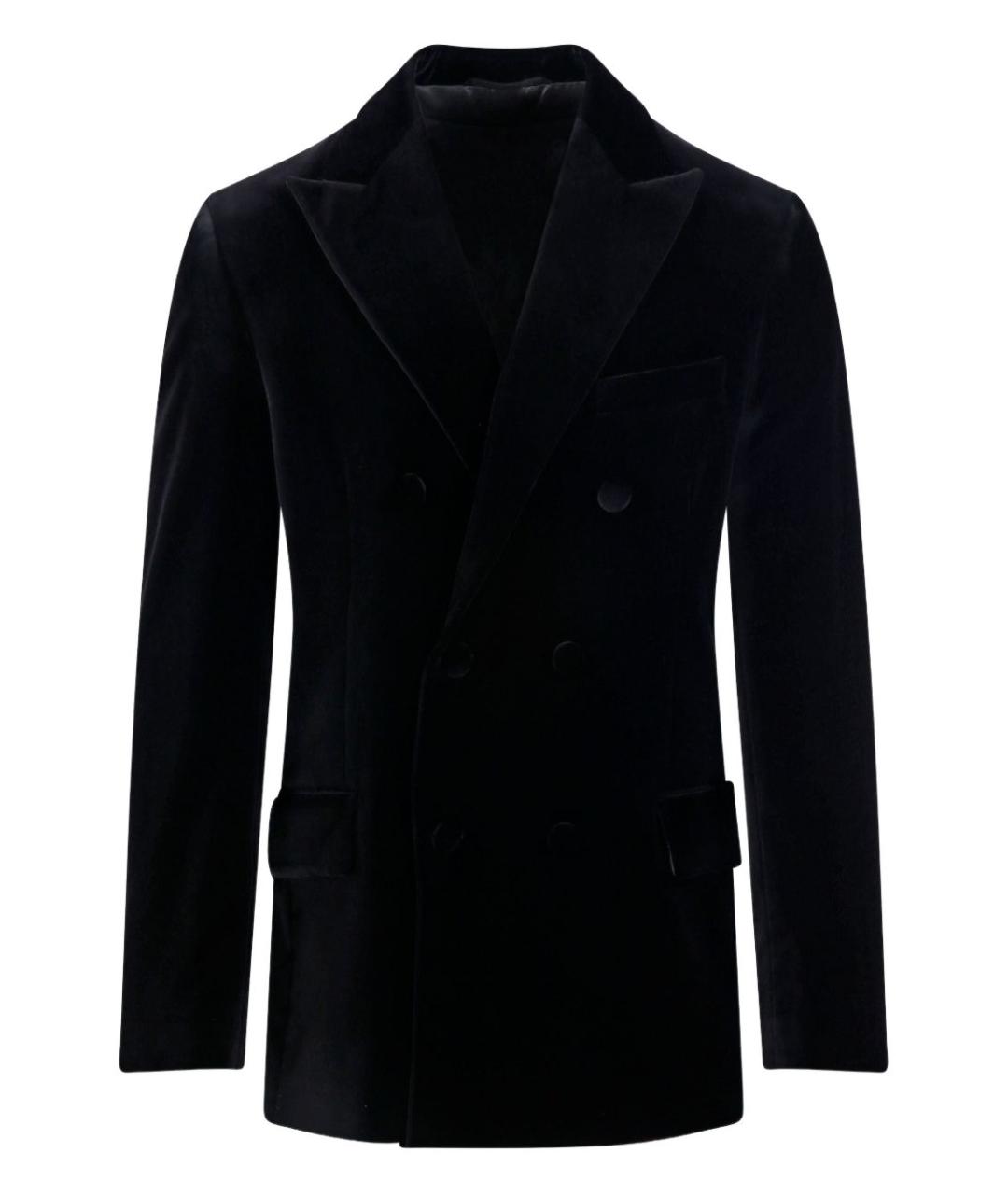 GOLDEN GOOSE DELUXE BRAND Черный бархатный пиджак, фото 1