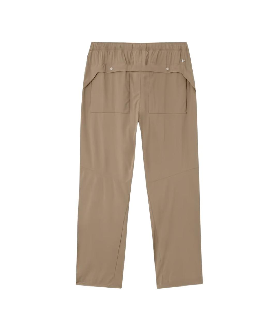 STONE ISLAND Бежевые повседневные брюки, фото 4