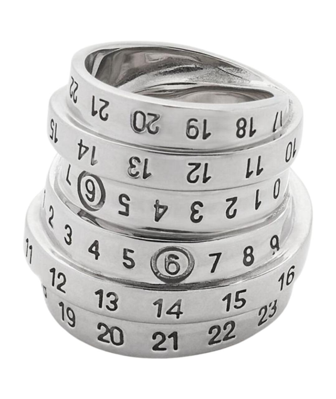 MM6 MAISON MARGIELA Серебряное латунное кольцо, фото 1