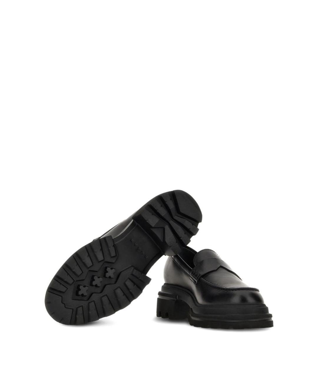 HOGAN Черные кожаные лоферы, фото 2