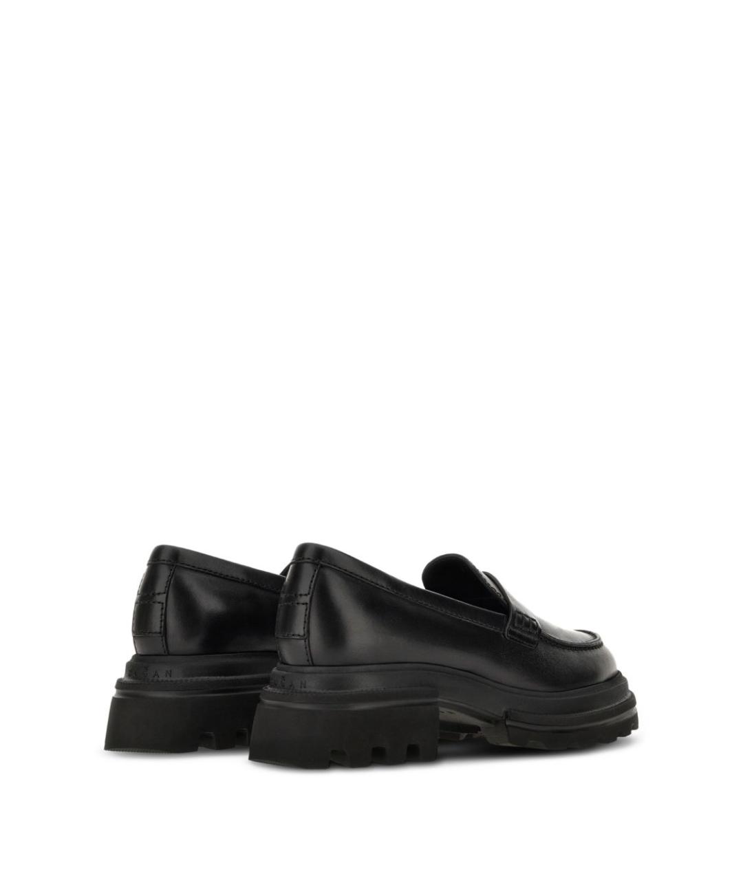 HOGAN Черные кожаные лоферы, фото 5