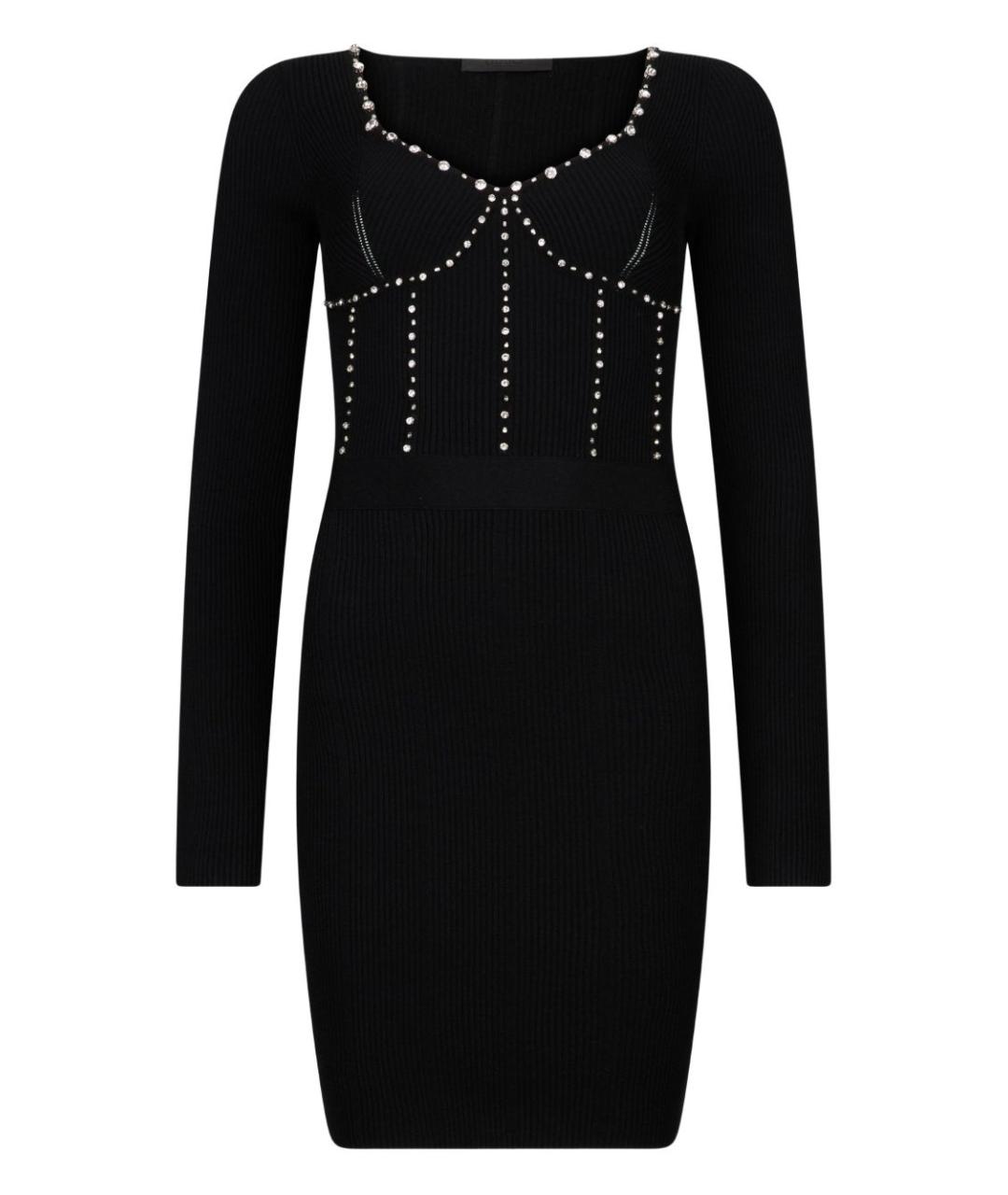 LIU JO Черное вискозное вечернее платье, фото 1