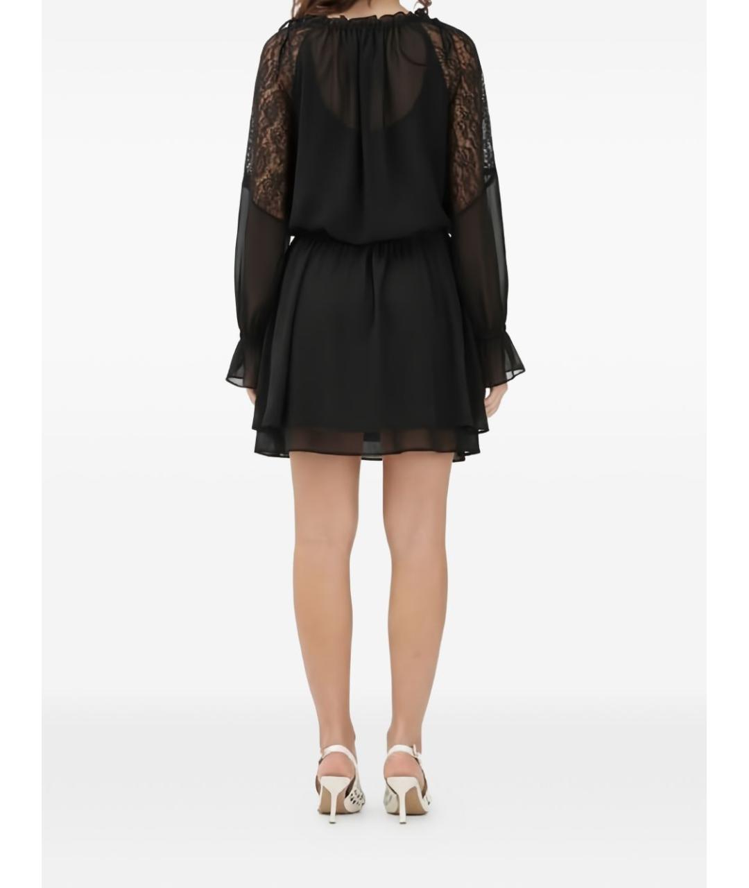 PINKO Черное коктейльное платье, фото 4