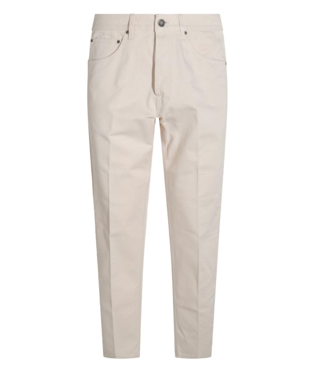 LARDINI Белые хлопковые повседневные брюки, фото 1